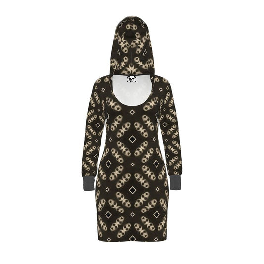 'Ghost Head' Hoodie Dress